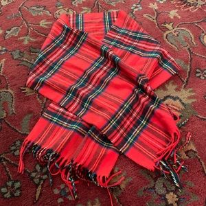 Red plaid super soft scarf 🧣